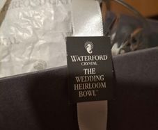 Waterford crystal wedding heirloom bowl