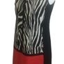 Dunnes Ladies Zebra Print & Red Colour Block Midi  Pencil Dress Uk 14 Image 2