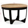 Side Table Solid Rough Mango Wood 60x40 cm Image 10