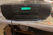 Samsung CD Player Stereo Radio Cassette Recorder, Model RCD-1650, Dual Tape Deck and Radio working fine, CD Player struggling to spin