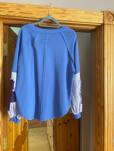 Fab Bohemela Blue Sweatshirt Size XL