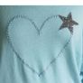 Carla Giannini Turquoise Aqua Knit Jumper Heart Star Ladies One Size NWT  CAN POST Image 3