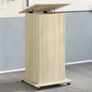 Lectern Table with Wheels And Drawer Image 2