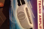 Portable public address tour guide waistband amplifier