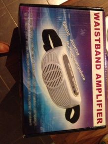Portable public address tour guide waistband amplifier
