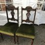 Antique grandfather & grandmother armchairs with 4 matching dining chairs Image 3
