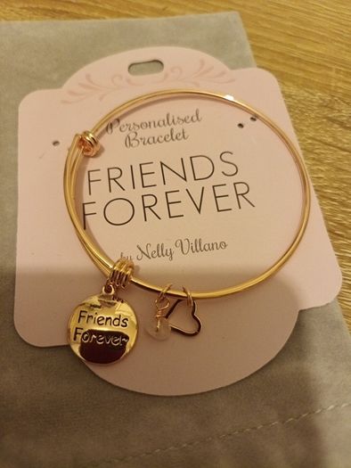 Forever friends Rose gold bangle