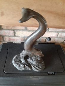 Dolphin sculpture.