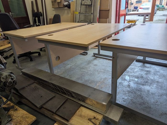 office desk and chairs