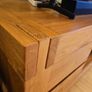 Solid Oak Style TV Cabinet - Excellent Condition Image 3