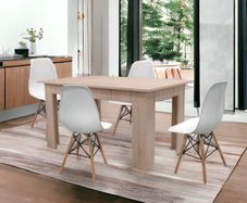 Nordic Oak Dining Set 4 Chairs