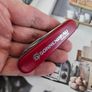 Vintage Victorinox Bantam 84mm Swiss Army Knife with Advertising Metal inlay Collectable Image 8