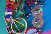Wooden music instruments bundle