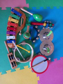 Wooden music instruments bundle
