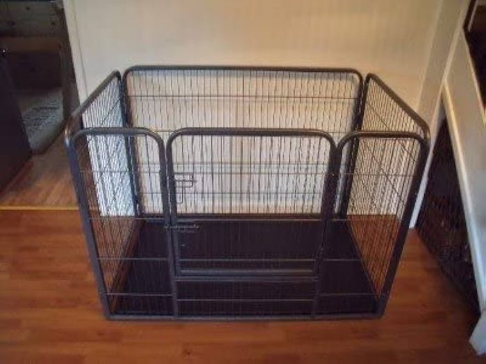 SALE Heavy Duty Whelping Pen With Abs Tray Puppy Play Pen Puppies Cage Crate Cartes Cages Dog Training Playpen for Dogs and puppies (Medium)