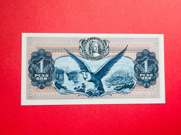 Colombia  1  Pesos  1973  PICK 404 . ( uncirculated )