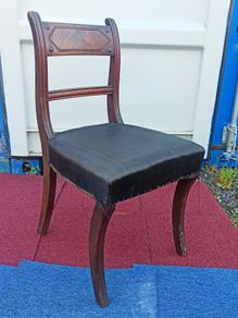 19th-century Regency period oak dining chair
