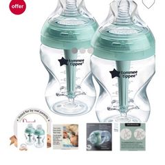 Tommee Tippee Anti-Colic Bottles x2