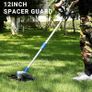 String Trimmer Cordless with 2 Batteries and Charger DEKOPRO 20V Weed Trimmer&Edger 30 cm Cutting Width Electric Weed Eater Wacker Cordless for Lawn,Garden,Grass (Blue) Image 2