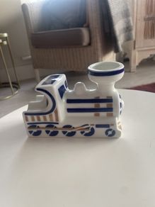SerGadelos Galicia Ceramic Train Ashtray/Candle holder