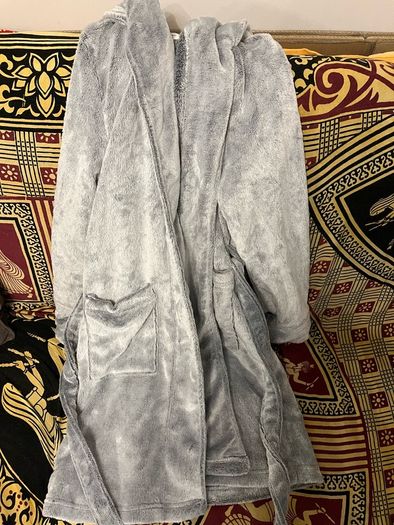Primark grey fluffy dressing gown