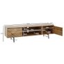 Oak Effect TV Stand 160 cm  Contemporary Wooden Entertainment Unit. Image 6