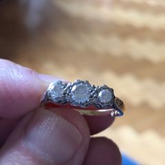 Antique 3stone diamond ring