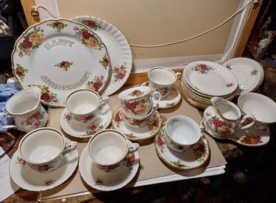 Vintage Rose Design Teaset