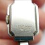 Vintage 1940 / 1950s art deco Silver Chrome Square Bezel Case Ladies watch / art deco cocktail watch, works well Image 9