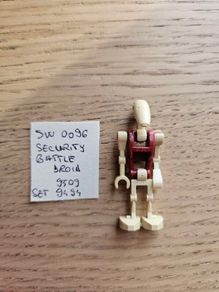 lego sw0096 security battle droid, set 9509, 9494