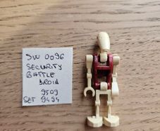lego sw0096 security battle droid, set 9509, 9494