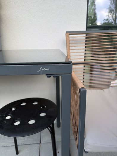 Beliani Outdoor Garden / Balcony Dining Set - Table + 2 Chairs