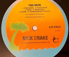 Rare Nick Drake Pink Moon 1976