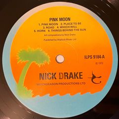 Rare Nick Drake Pink Moon 1976