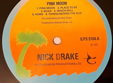 Rare Nick Drake Pink Moon 1976