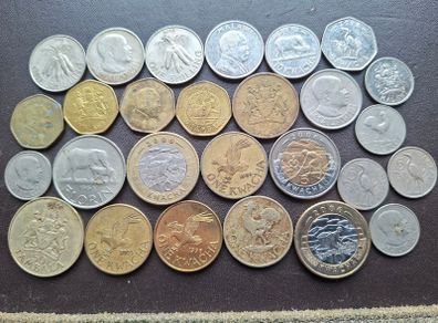 A Lot of 180 grams coins from Malawi (1964-2016)