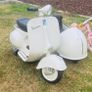 Peg Perego Vespa Scooter with Sidecar  Needs Batt Image 2