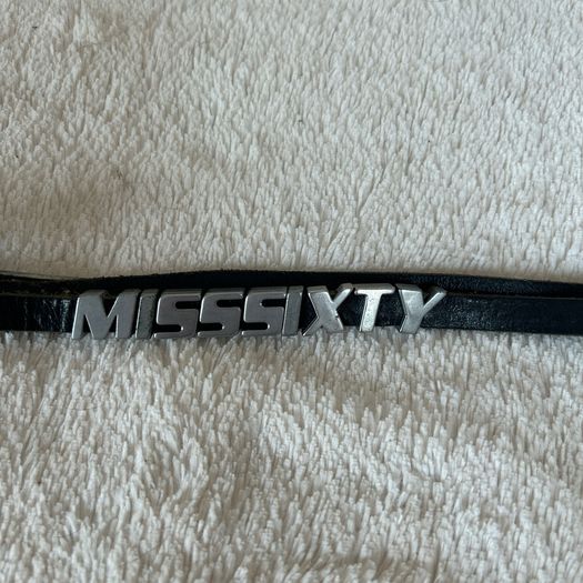 Miss Sixty Black Skinny Belt