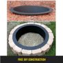 Fire Pit Ring/Liner Easy to Assemble Install Q235 Steel Outside Diameter 36" 42" 45" for Outdoor Camping Fishing Barbecue Image 3