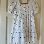 Stunning ZARA Floral Embroidery White Cotton Summer Dress 9 Fits 7 8 9 Image 2