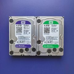 Western Digital Internal Hard Drive 4TB (Purple and Green)