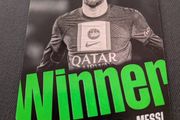 Panini Top Class 2023 Lionel Messi Winner Card  PSG #195