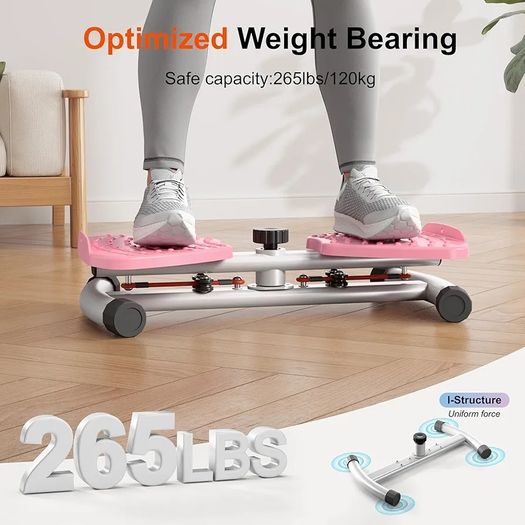 Waist Twist Sculptor Machine, Waist Trainer Disc for Weight Loss, Waist Relax, Ab Training, Balance Training, Foot Massage, Noiseless Home Exercise Equipment With Resistance Band