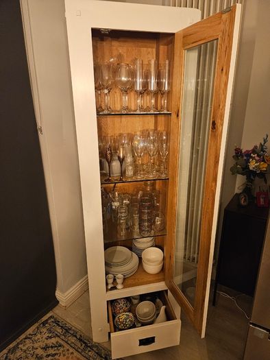 Solid Heavy Wood Display Cabinet