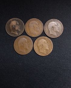 Collection of Edward VII - Pre-Decimal English Pennies (5)