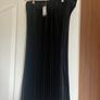 Brand new black satin pleated midi with label Image 4