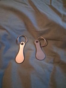 Shopping trolly release key