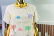 Textured cotton-linen blend top with prints and a cute little pocket detail. Pair it with your favorite denim shorts for an instant casual-cool look.