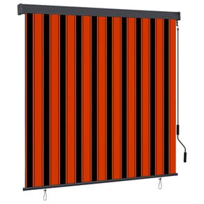 Outdoor Roller Blind 160x250 cm Orange and Brown