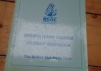 BSAC Sports Diver Student Workbook for Sale